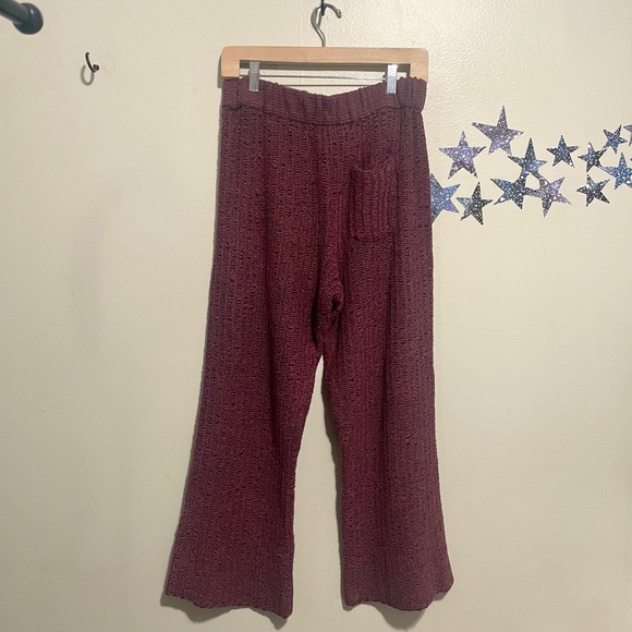 Free People Beach Veronica Sweater Pants - Medium Purple NWT $60 MSRP - Picture 4 of 4